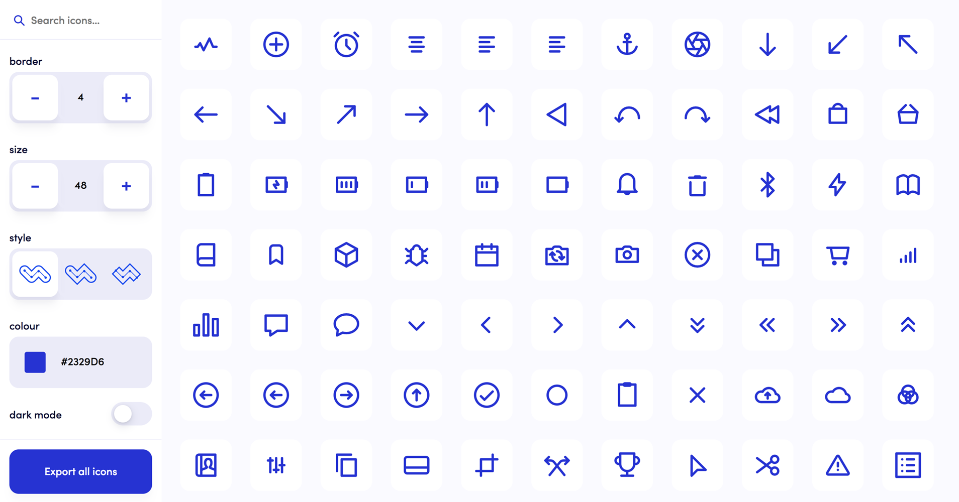 Ikonate ? fully customisable & accessible vector icons